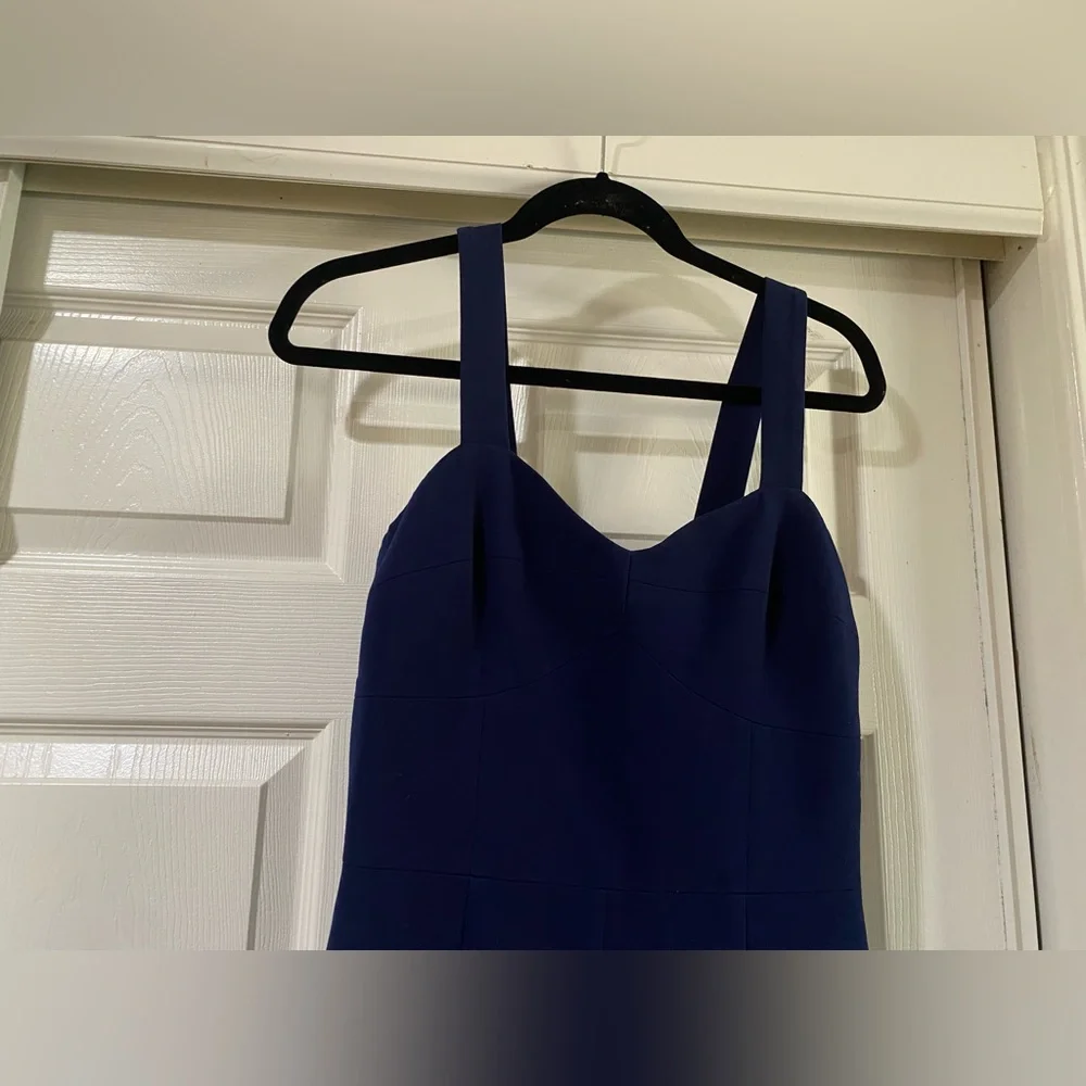 Nicole Miller‎ Artelier Elegant Navy Jumpsuit With White Buttons Size 4